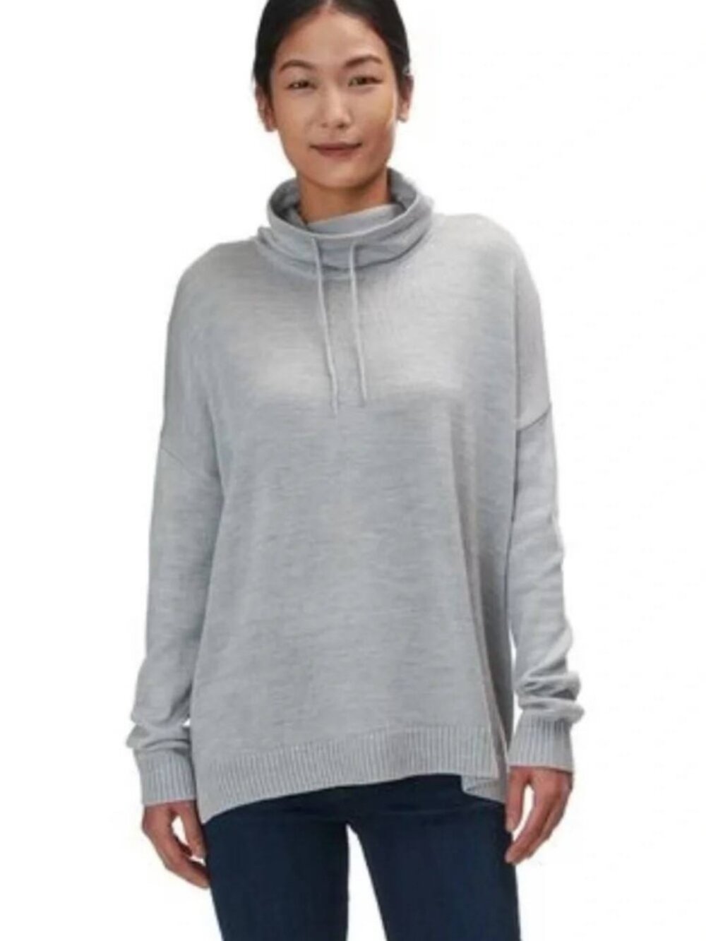 Icebreaker Cool-Lite Nova Pullover Wool Blend Cowl Neck Sweater Size M